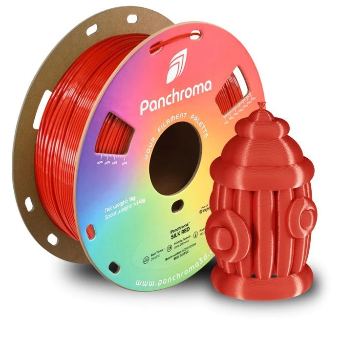 Пластик для 3D-принтера Polymaker PLA PANCHROMA SILK 1,75mm 1kg RED (CA03015) (UA)