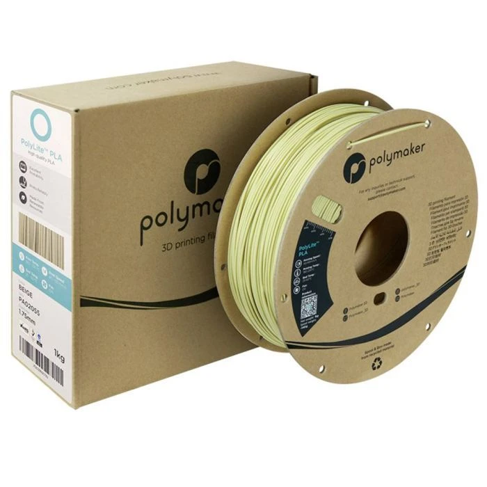 Пластик для 3D-принтера Polymaker PLA POLYLITE 1,75mm 1kg BEIGE (PA02055) (UA)