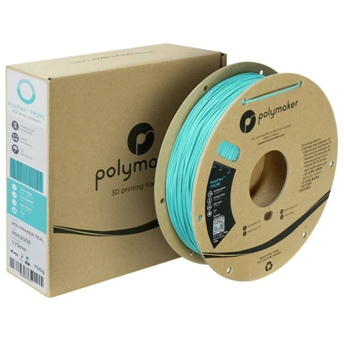 Пластик для 3D-принтера Polymaker TPU-90A 1,75mm 0,75kg TEAL (PD02005) (UA)