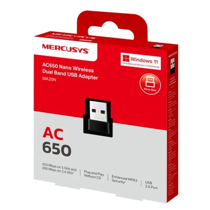 Мережева карта Wi-Fi Mercusys MA20N (UA)