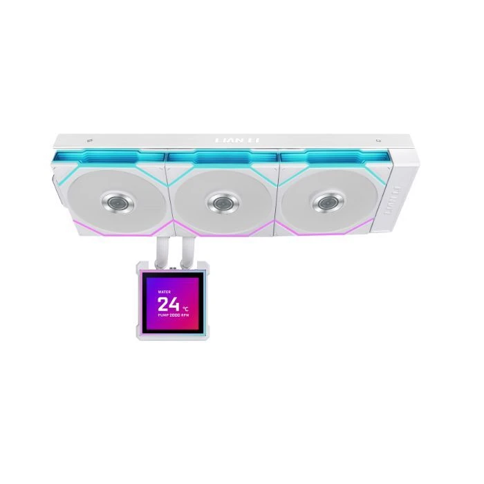Система рідинного охолодження Lian Li HydroShift II LCD-S 360CL White (G89.GHS2LCDS36CW.00) (UA) Для процесорів: INTEL, AMD; Сокет: AM4,