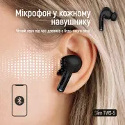 СolorWay Slim TWS-5 Earbuds Black (CW-TWS5BK) (UA)