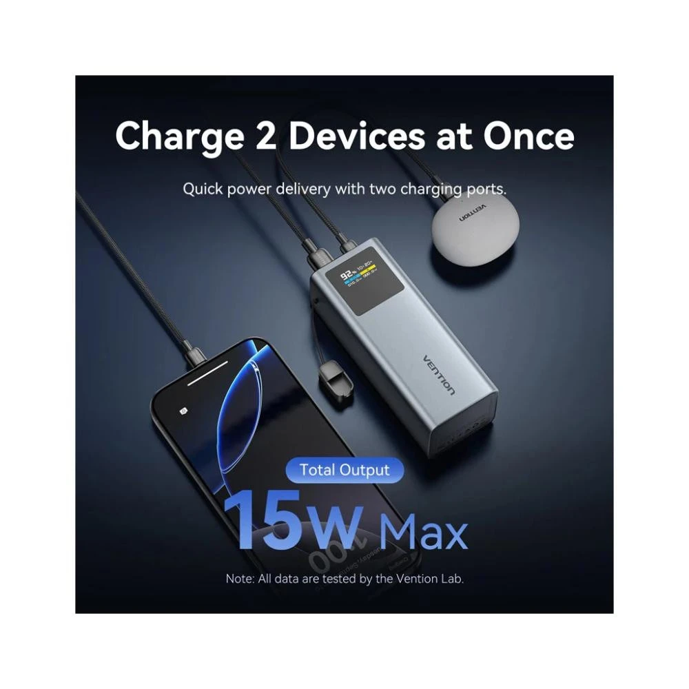 Vention 20000mAh 100W Gray (FKCH0) (UA)