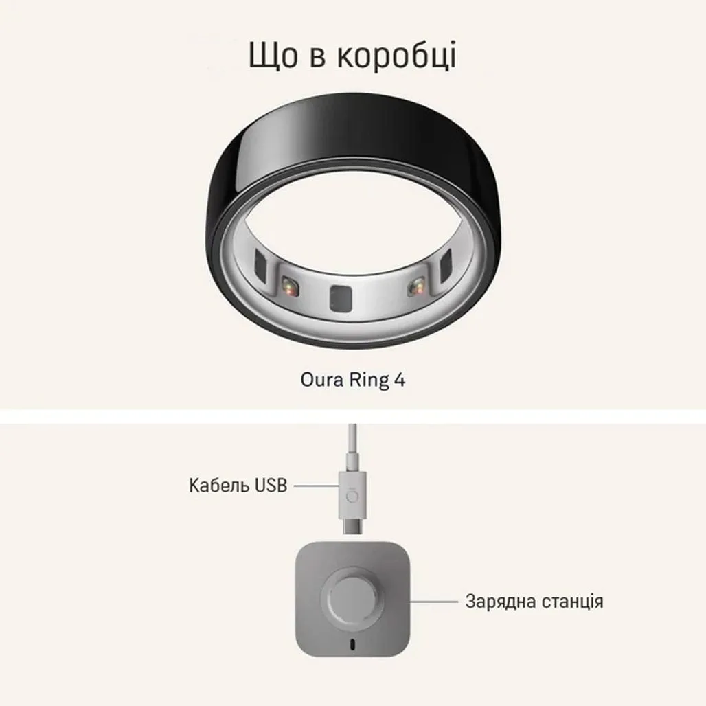 Oura Ring 4 Black Size 6 (JZ90-54144-06) Бренд: Oura; Линейка: Ring 4; Размер