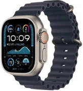 ремешок Apple Ocean Band Navy - Natural Titanium Finish для Watch 44/45/46/49mm (MXTH3)