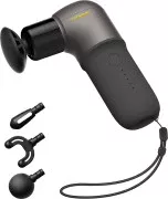 Перкусійний масажер Naipo Mini Massage Gun (4 насадки) Black (MGPC-002)