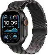 ремешок Apple Milanese Loop Black Titanium Watch 44/45/46/49mm - Large (MXKH3)