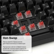 Ajazz AK820 Red Switch USB-C UA Black (AK820-R-B) (UA)