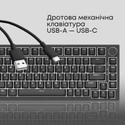 Ajazz AK820 Red Switch USB-C UA Black (AK820-R-B) (UA)