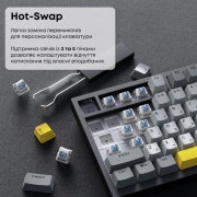 Ajazz AK820 Sea Salt Switch RGB USB-C UA Black (AK820-SS-BGY) (UA)