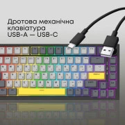Ajazz AK820 Sea Salt Switch RGB USB-C UA Black (AK820-SS-BGY) (UA)