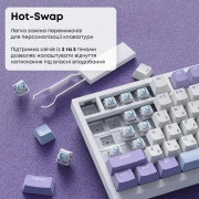 Ajazz AK820 Sea Salt Switch RGB USB-C UA White (AK820-SS-PWB) (UA)