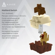 Ajazz Maillard V2 Maillard Switch Wireless/Bluetooth/USB UA Purple/White/Blue (AK980-V2-M-PWB) (UA)