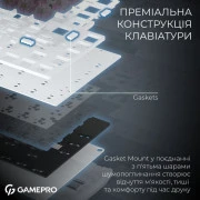 GamePro Asgard Valhalla Pro QLAB Sakura Switch RGB Bluetooth/Wireless/USB-C UA White (MK160-W-D-QS-PRO) (UA)