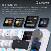 GamePro Asgard Valhalla Pro QLAB Sakura Switch RGB Bluetooth/Wireless/USB-C UA White (MK160-W-D-QS-PRO) (UA)