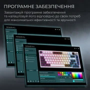 GamePro Asgard Valhalla Pro QLAB Sakura Switch RGB Bluetooth/Wireless/USB-C UA White (MK160-W-D-QS-PRO) (UA)