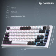 GamePro Asgard Valhalla Pro QLAB Sakura Switch RGB Bluetooth/Wireless/USB-C UA White (MK160-W-D-QS-PRO) (UA)