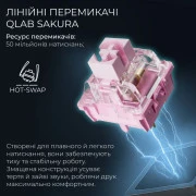 GamePro Asgard Valhalla Pro QLAB Sakura Switch RGB Bluetooth/Wireless/USB-C UA White (MK160-W-D-QS-PRO) (UA)