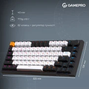 GamePro Asgard Valhalla QLAB Sakura Switch RGB Bluetooth/Wireless/USB-C UA Black (MK160-B-QS-PRO) (UA)