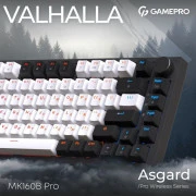 GamePro Asgard Valhalla QLAB Sakura Switch RGB Bluetooth/Wireless/USB-C UA Black (MK160-B-QS-PRO) (UA)
