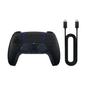Геймпад Sony Playstation DualSense Bluetooth PS5 Midnight Black (USB-C кабель) (1000051651) (UA)