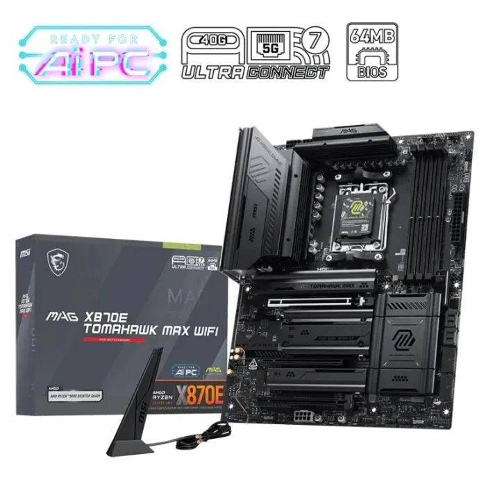 MSI MAG X870E TOMAHAWK MAX WIFI (UA) Призначення: геймерська; Сокет: