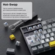 Ajazz AK820 Sea Salt Switch RGB USB-C UA Black (AK820-SS-BGY) (UA)