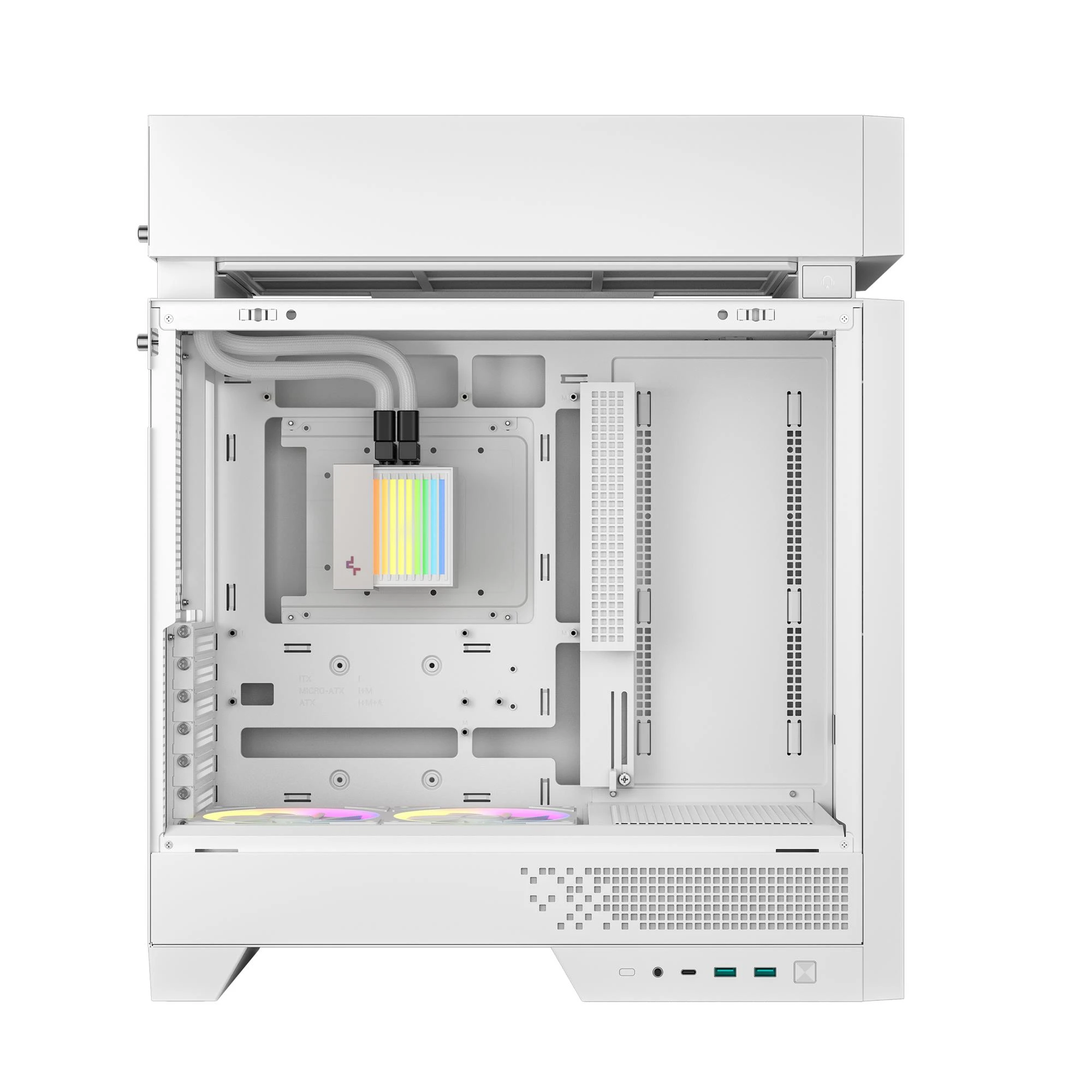 DeepCool CL6600 White (R-CL6600-WHNNA0-G) (UA) USB 2.0: немає; Аудіо роз'єми: 1; USB 3.х: