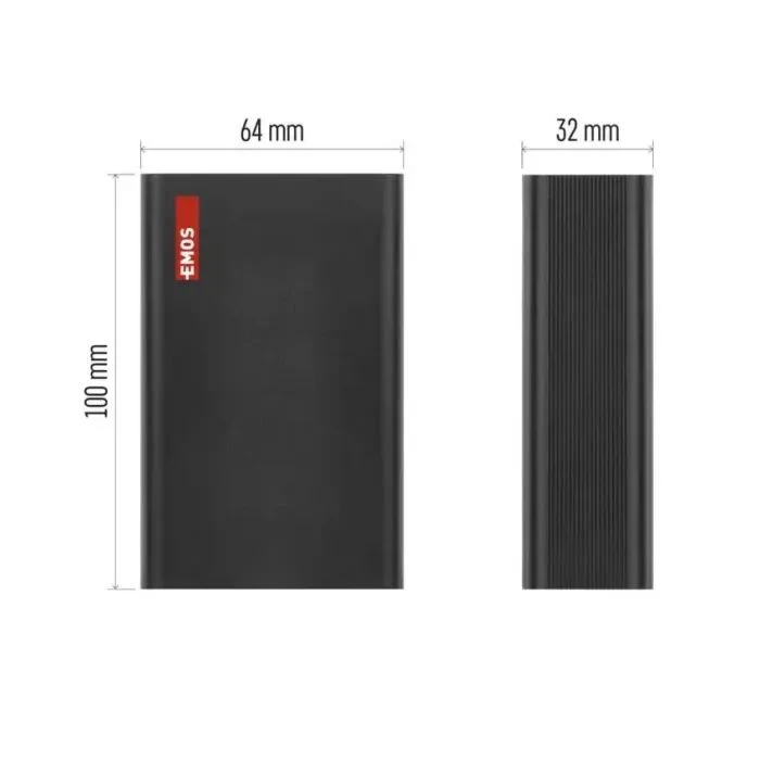 EMOS 20000mAh NTBF20, 65W, Pass-through, black (B0560B) (UA)