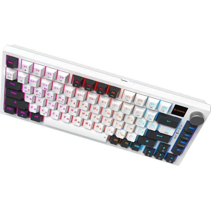 GamePro Asgard Valhalla Pro QLAB Sakura Switch RGB Bluetooth/Wireless/USB-C UA White (MK160-W-D-QS-PRO) (UA)