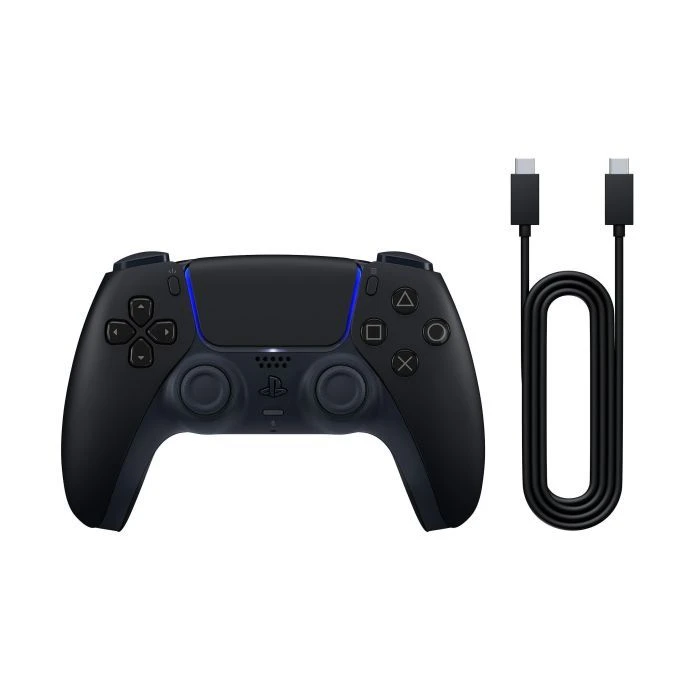 Геймпад Sony Playstation DualSense Bluetooth PS5 Midnight Black (USB-C кабель) (1000051651) (UA)