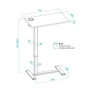 Комп'ютерний стіл OfficePro ODM270B (UA)