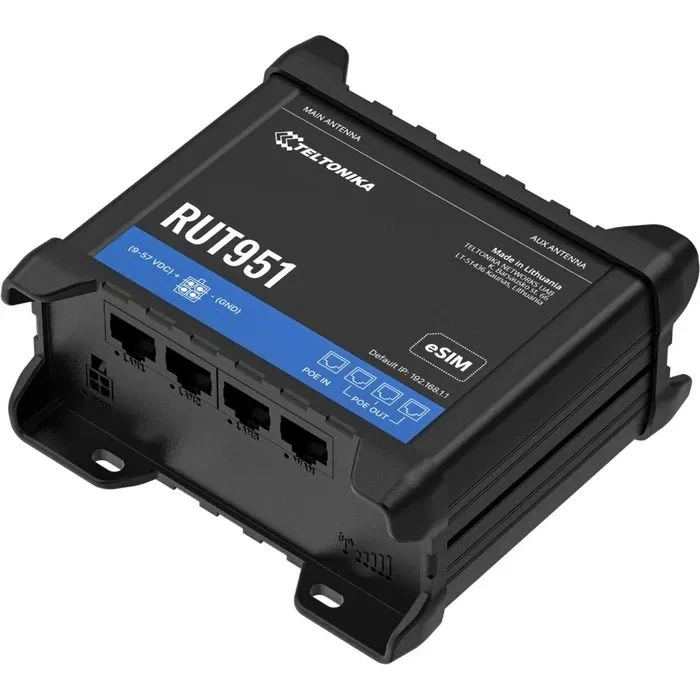 Маршрутизатор Teltonika RUT951 POE+ (RUT951B10J00) (UA)