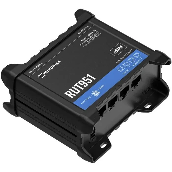 Маршрутизатор Teltonika RUT951 POE+ (RUT951B10J00) (UA)