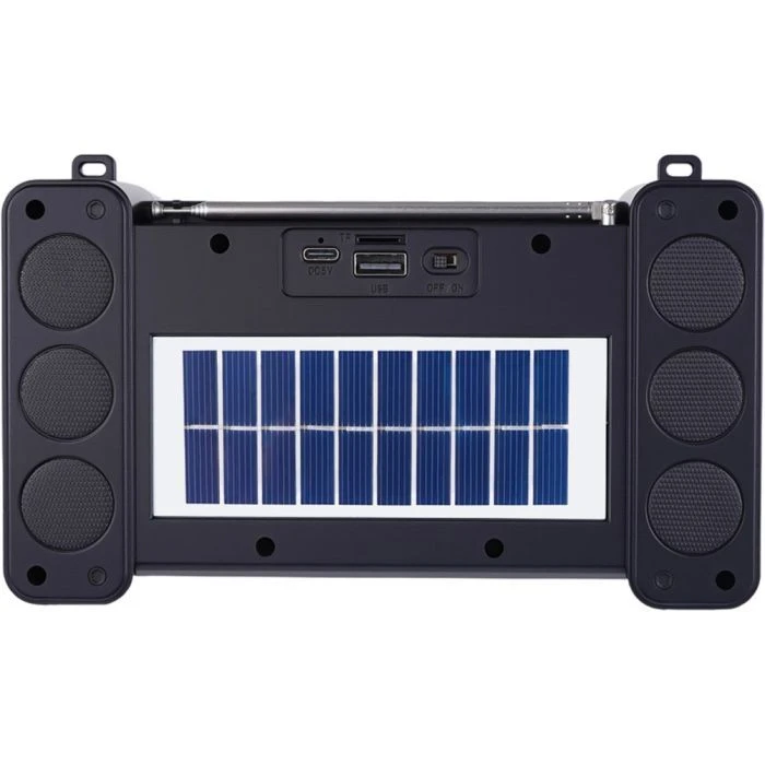NEWVEW NV-9172 Solar Panel/BT/USB/TF/FM Black (NWVW-NV-9172-BK) (UA)