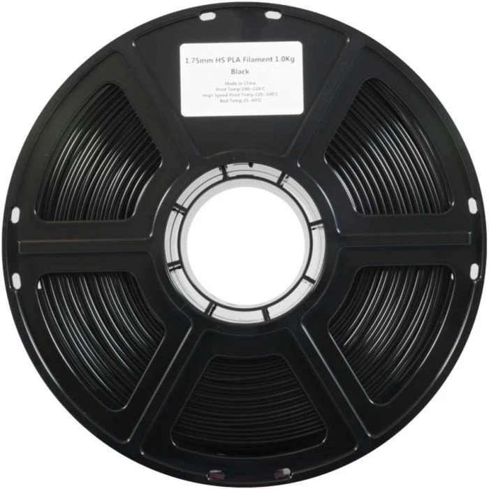 Пластик для 3D-принтера Flashforge PLA High speed 1,75mm 1kg BLACK (90009597001) (UA)