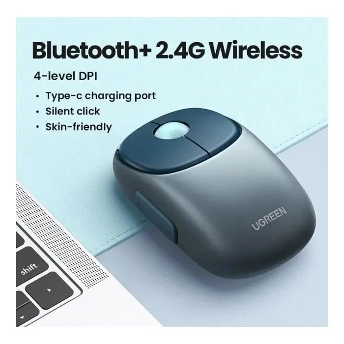 Ugreen MU102 Wireless/Bluetooth Black (90538) (UA) Тип: Оригінальний дизайн;