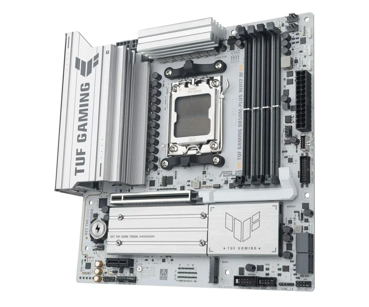 ASUS TUF GAMING B850M-PLUS WIFI7 WHITE (TUF GAMING B850M-PLUS WIFI7 W) EU