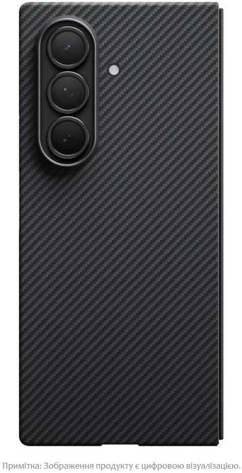 Чохол для смартфона Pitaka Ultra-Slim Case для Samsung Galaxy Z Fold 7 600D Чорний/Сірий [Twill] (FBFOLD7)