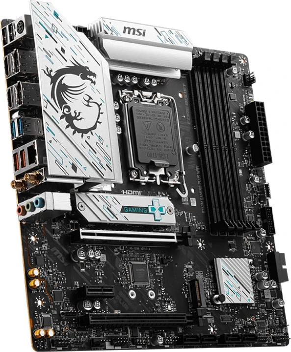 MSI B760M Gaming Plus WiFi (911-7D99-060) (UA) Бренд: MSI; Тип роз'єму CPU: Socket 1700;