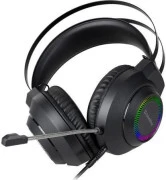 Навушники з мікрофоном ColorWay BlazeCore RGB Black (CW-HPG03BK) (UA)