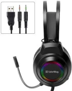 Навушники з мікрофоном ColorWay BlazeCore RGB Black (CW-HPG03BK) (UA)
