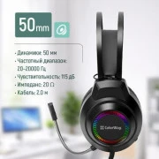 Навушники з мікрофоном ColorWay BlazeCore RGB Black (CW-HPG03BK) (UA)