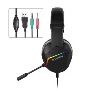 Навушники з мікрофоном ColorWay BloodWave LED Black (CW-HPG01BK) (UA)