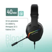 Навушники з мікрофоном ColorWay BloodWave LED Black (CW-HPG01BK) (UA)