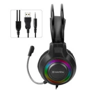 Навушники з мікрофоном ColorWay GlowCore RGB Black (CW-HPG02BK) (UA)