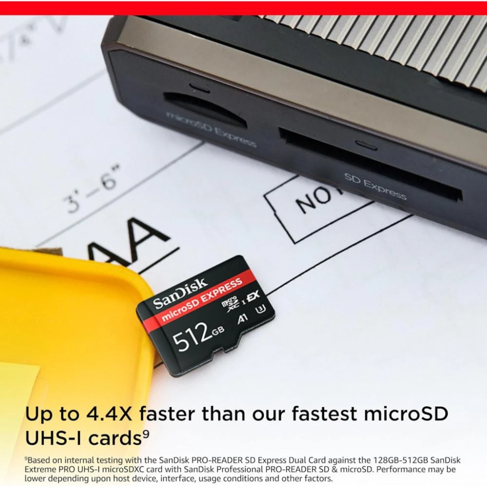 SanDisk 512 GB microSDXC Express (SDSQXFN-512G-GN4NN) (UA) Бренд: SanDisk; Объем памяти, ГБ: 512;