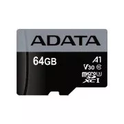 ADATA 64 GB microSDXC UHS-I U3 Premier Pro + SD-adapter (AUSDX64GUI3V30SA2-RA1) (UA)