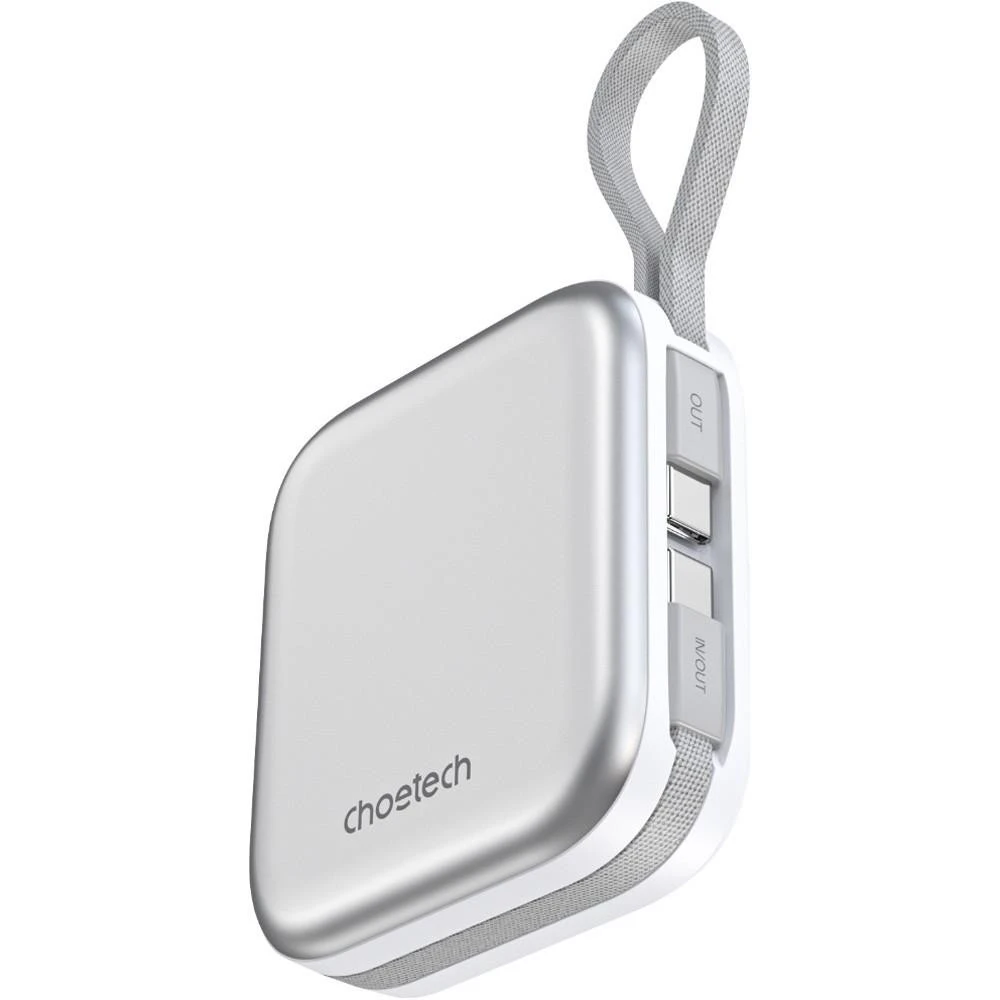 Choetech 10000mAh White Silver (B697C-WHSL) (UA)