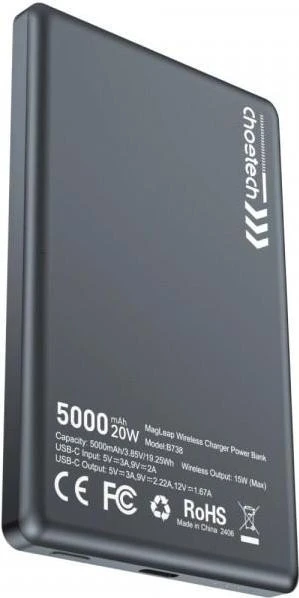 Choetech B738 5000mAh 20W Black (B738-CCBK) (UA)